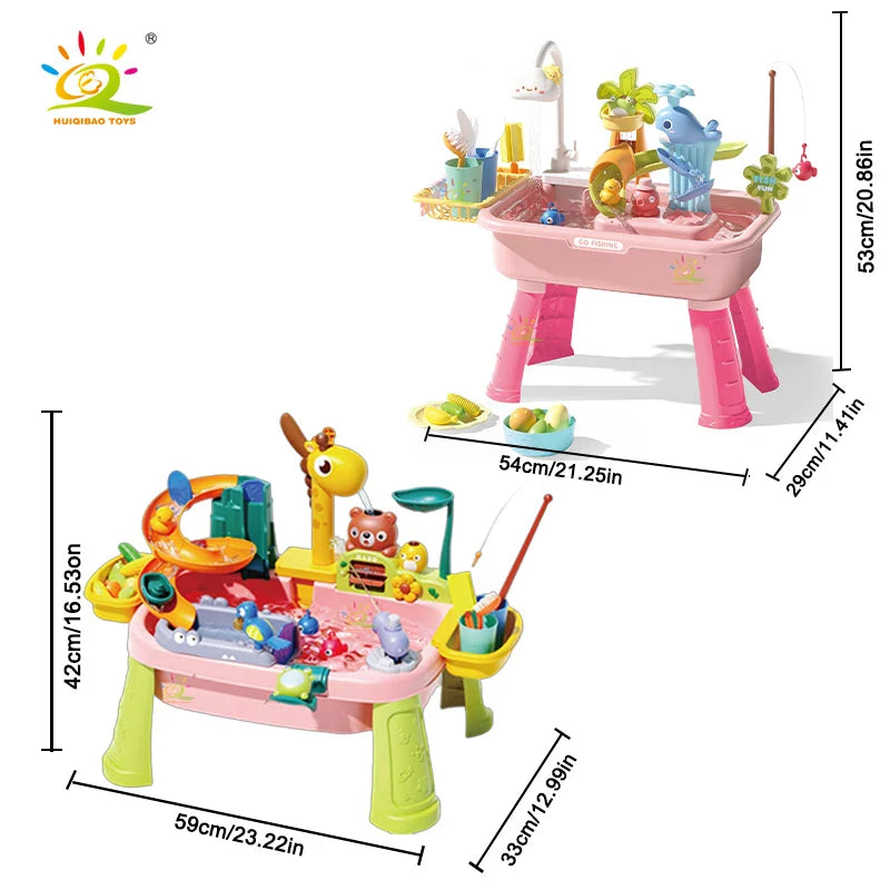 Splash ‘n Fish - Jeu d'eau amusant pour enfants avec pêche à la poisson salée