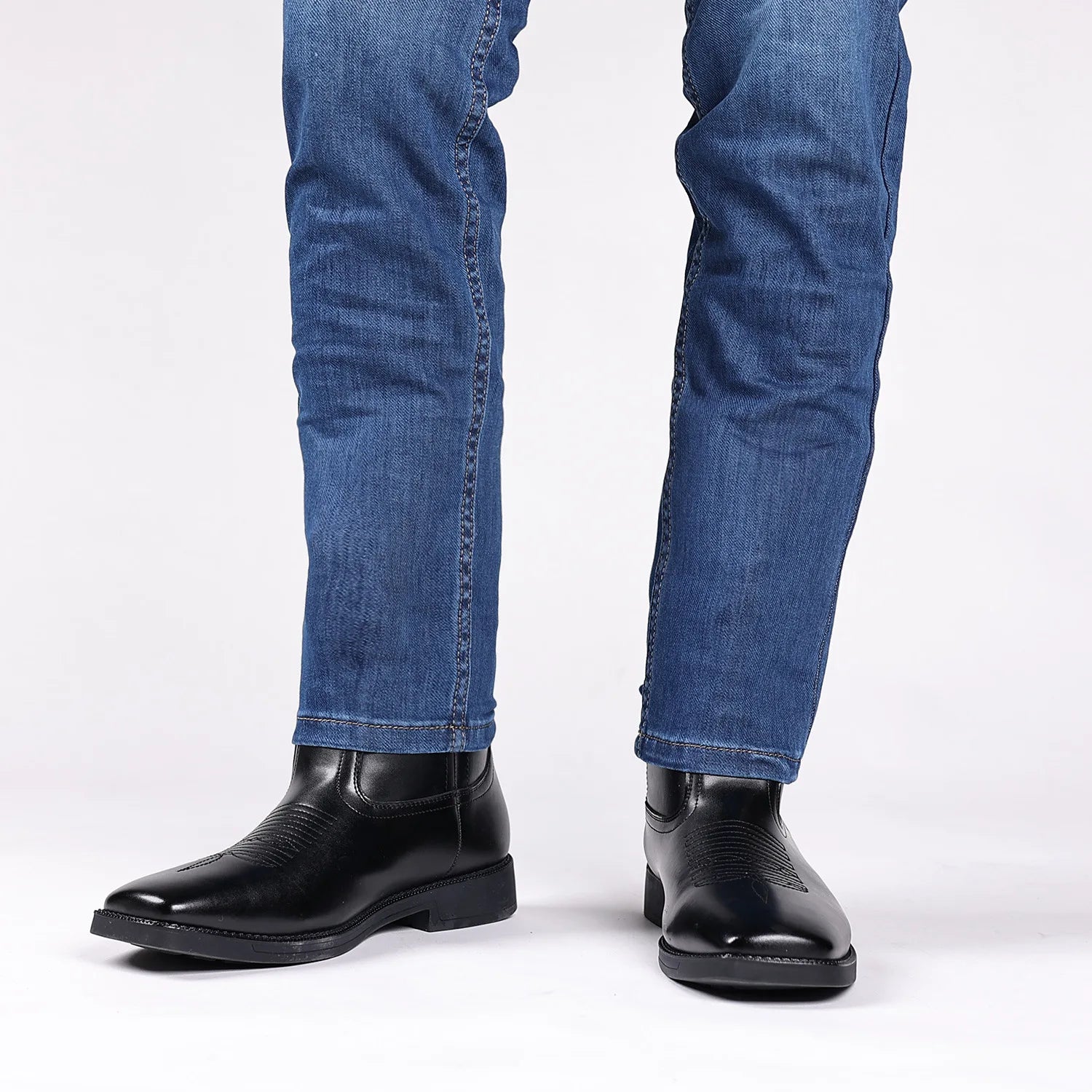 Theo - Bottes de cowboy rétro brodées pour hommes
