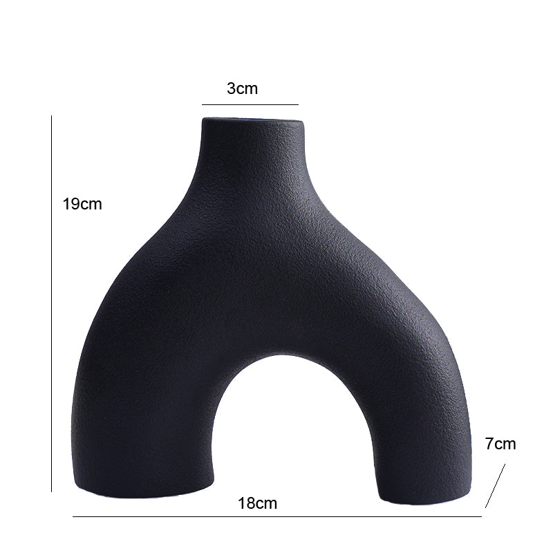 Vase en céramique Orbiform – Design rond minimaliste moderne