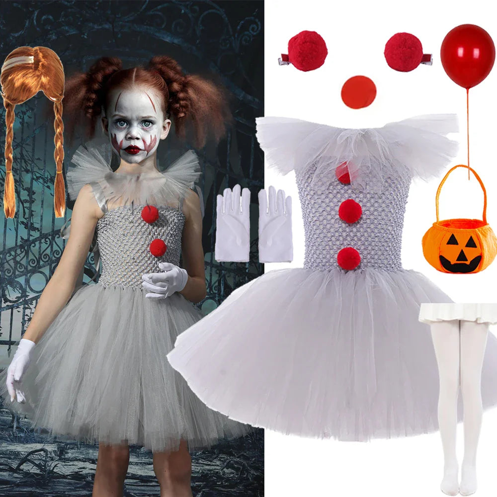 Robe Tutu de Clown Effrayant Charlotte