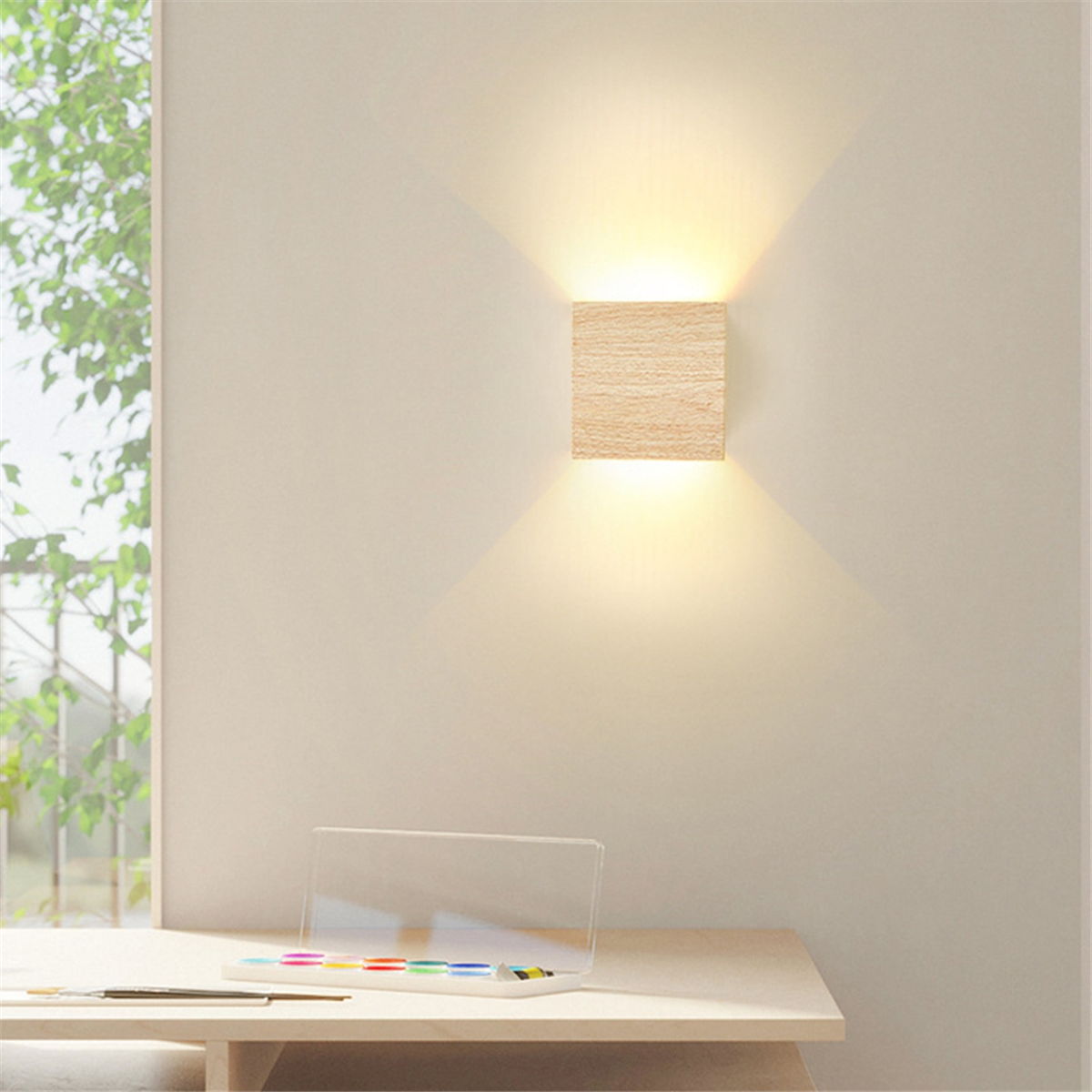 Lampe murale en bois NordLys – Lampe murale minimaliste