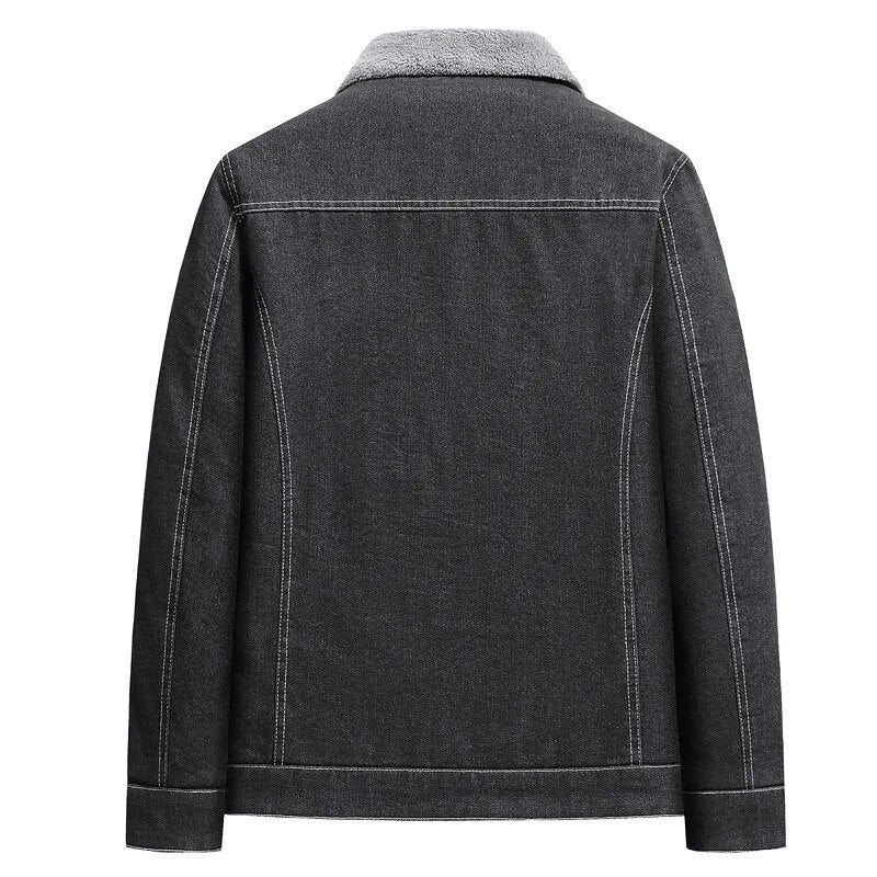 Vincent - Veste en denim sherpa-foret héritage pour hommes
