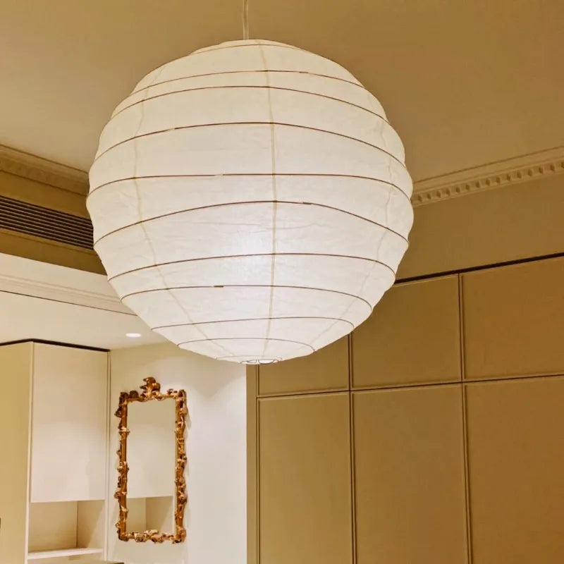 LunaBloom - Lampe suspendue en papier plissé
