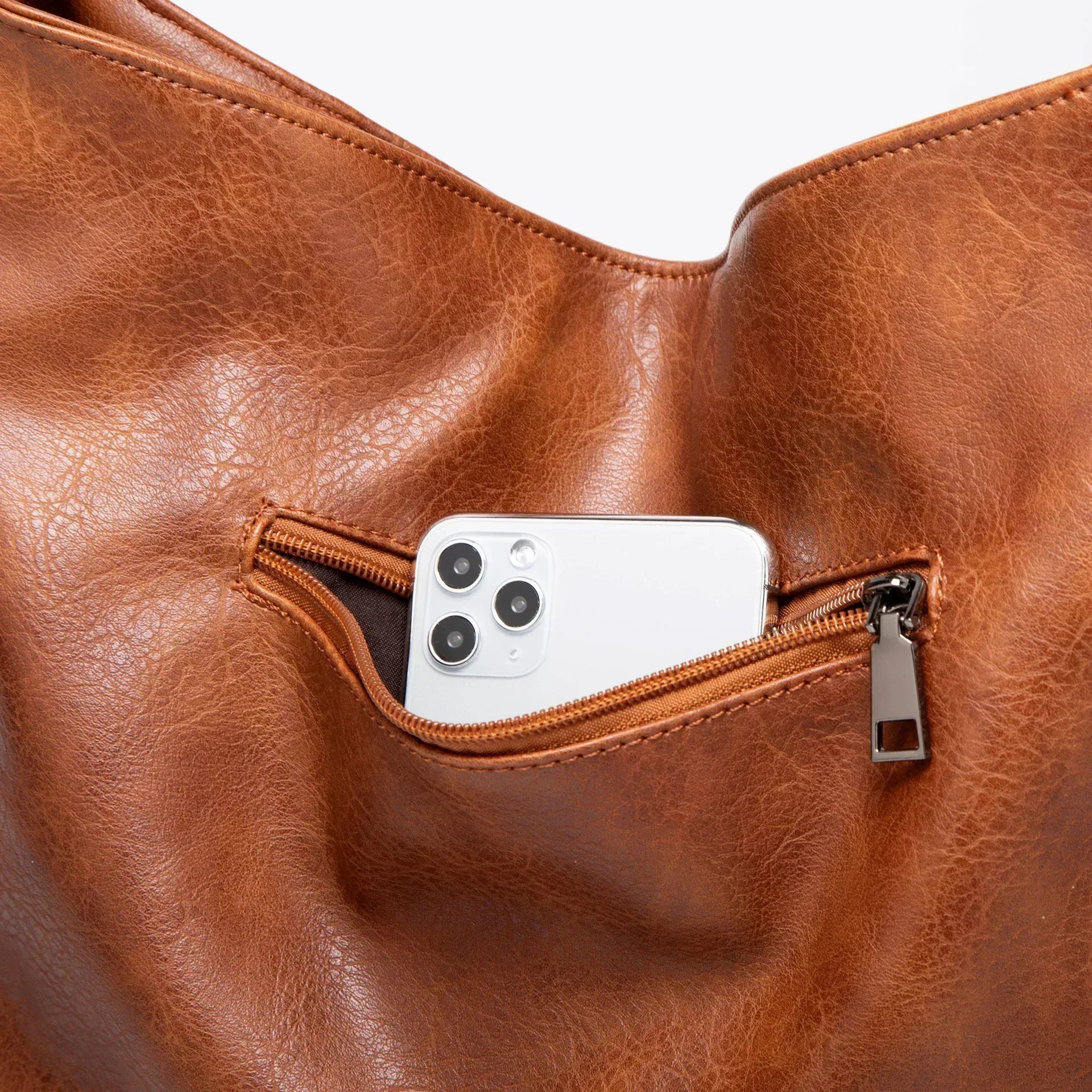 Miriam - Sac à bandoulière hobo spacieux avec fermeture éclair