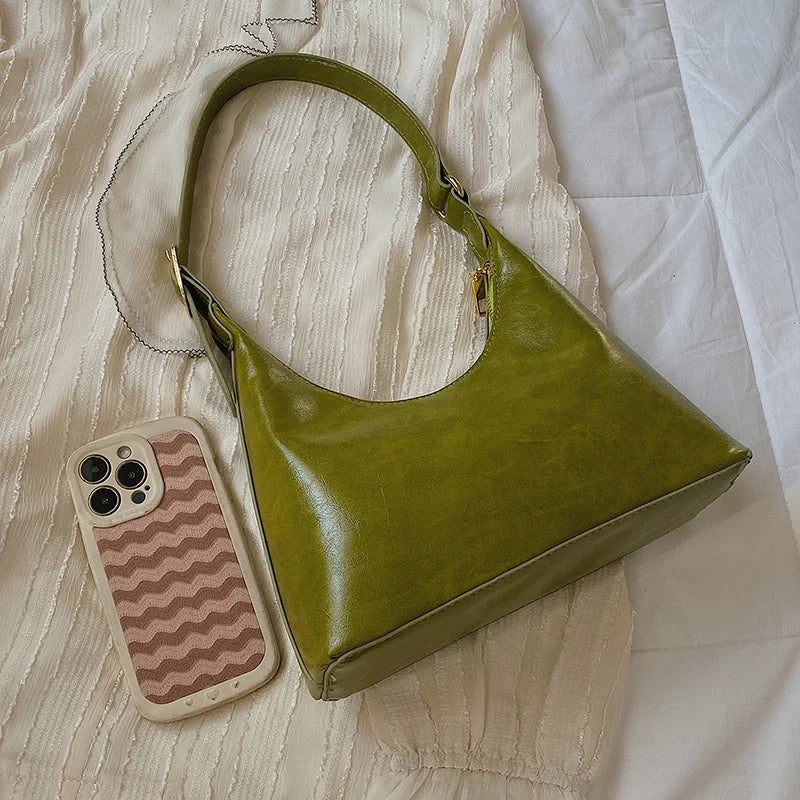 Lianna - Sac à épaule de luxe en forme de demi-lune