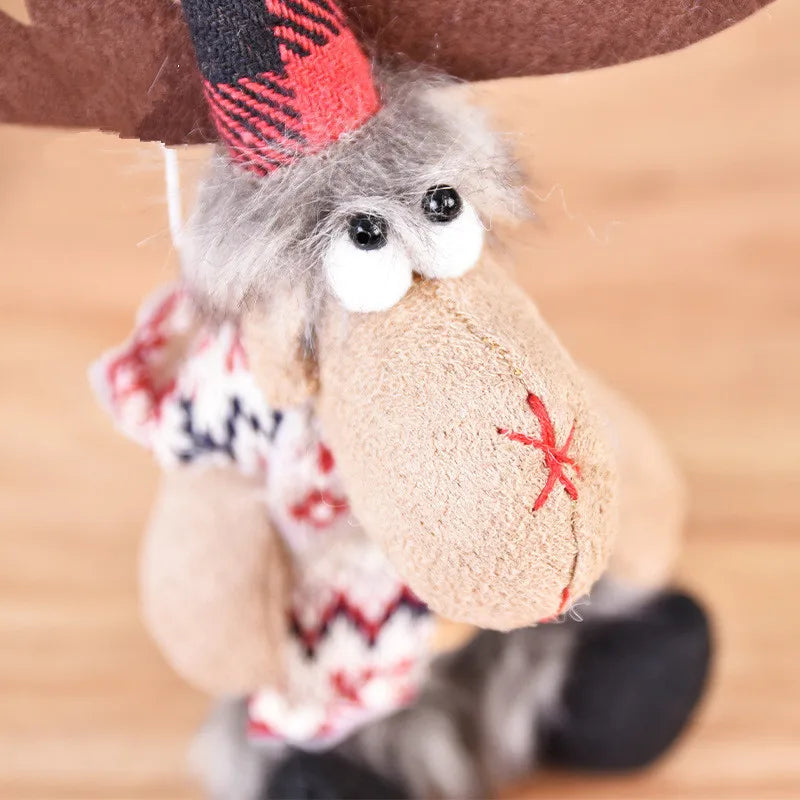 Ornements en peluche de Noël faits main