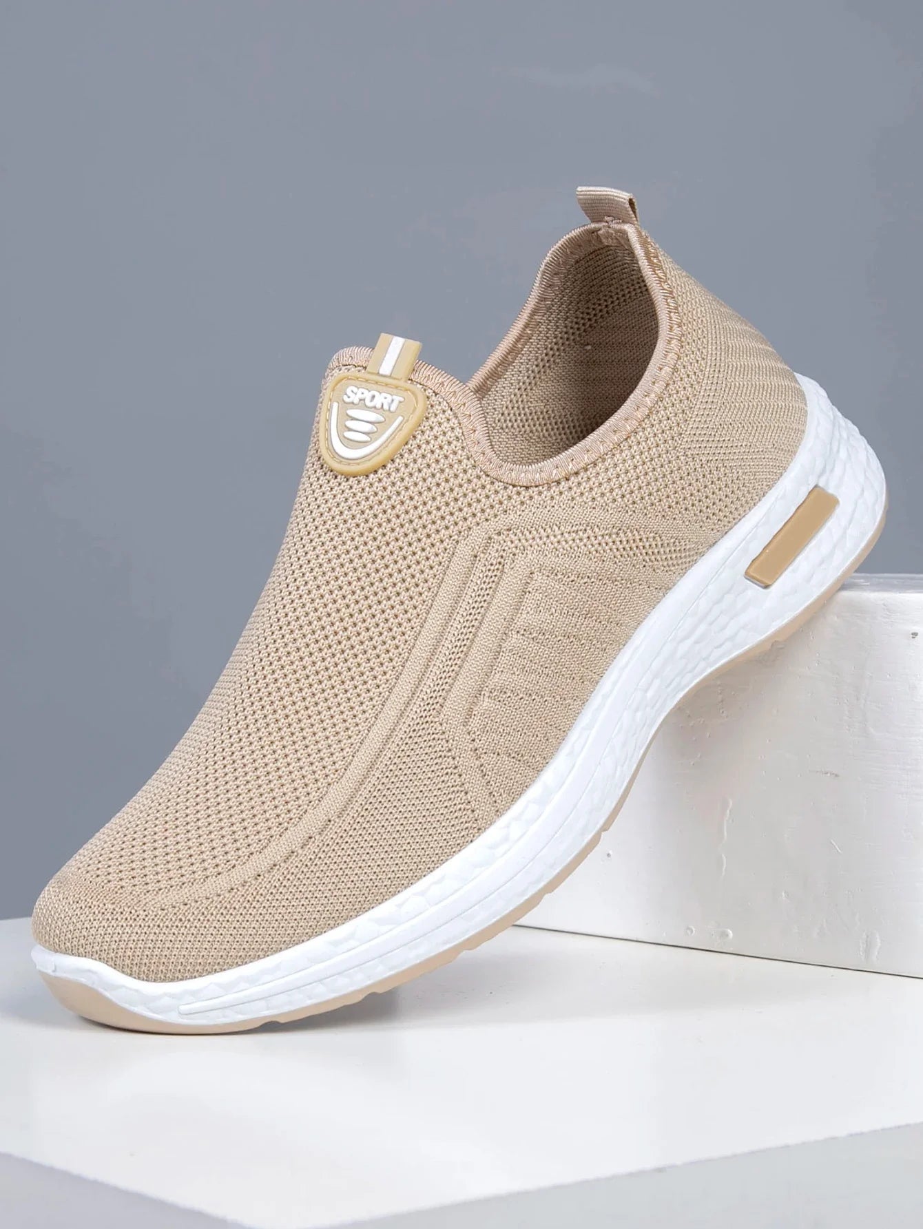 Laxus - Chaussures de sport décontractées en maille tricotée pour hommes