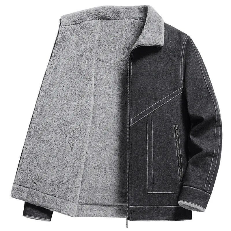 Vincent - Veste en denim sherpa-foret héritage pour hommes