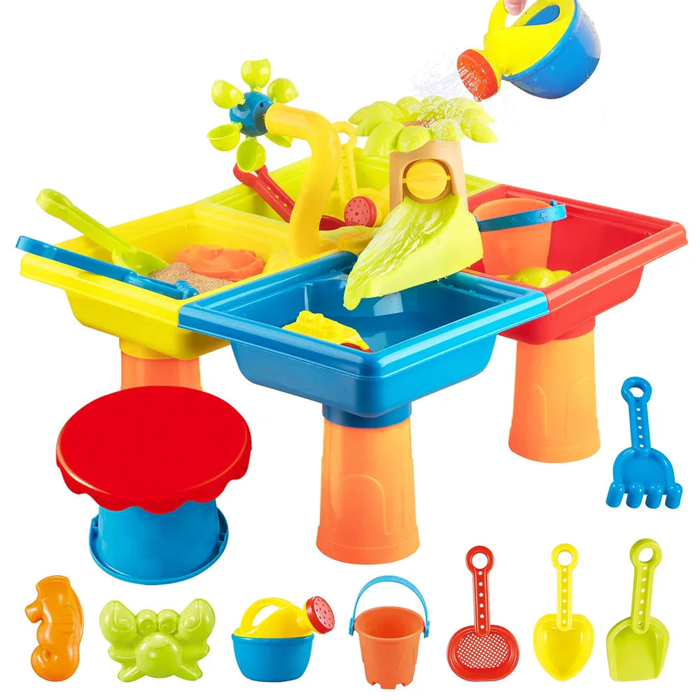 SunnyScoops - Ensemble de jouets strandsand et piscine