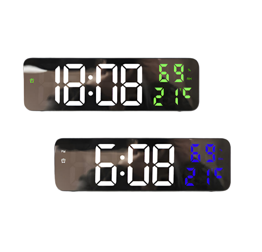 ClimaGlow Smart LED-montre – Vue d'ensemble du temps et du climat