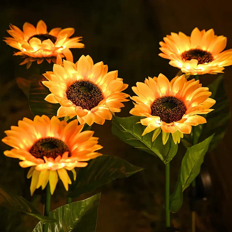SunnyBloom - Lampes solaires de jardin tournesol