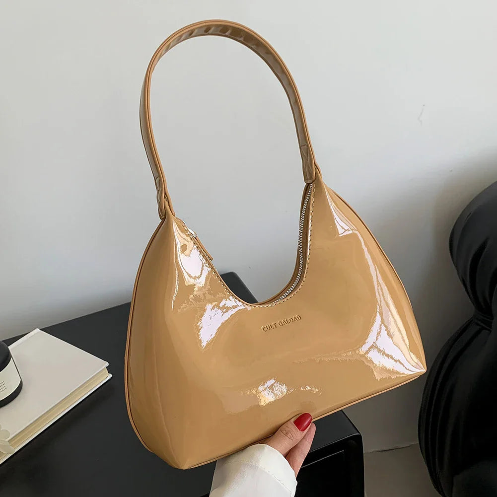 Sac à épaule en cuir PU éblouissant pour femmes