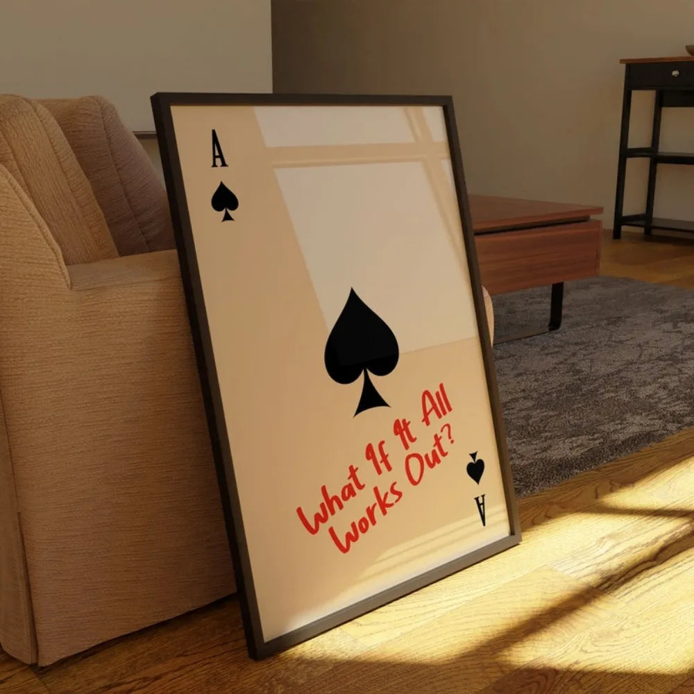 AceOptimism - Affiche minimaliste de motivation