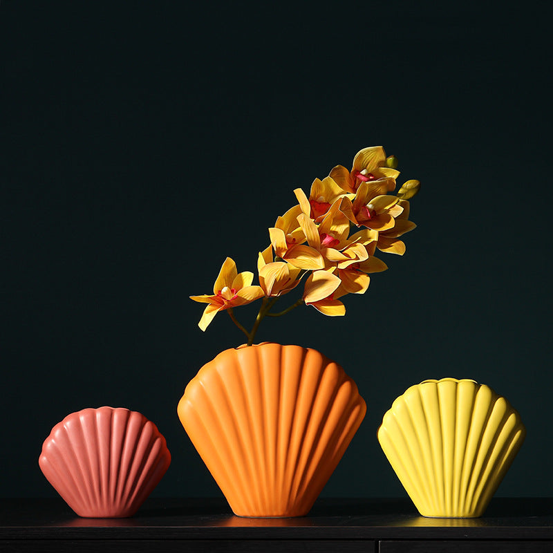 Vase en coquillage Lively CoastalCharm
