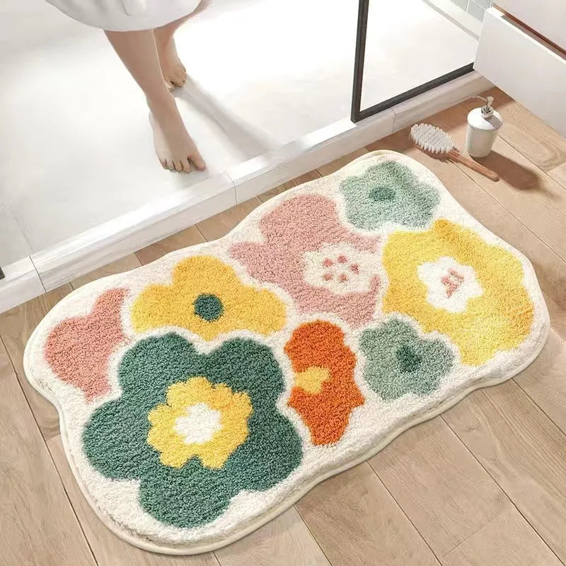 Tapis de salle de bain antidérapant Blomstebløv