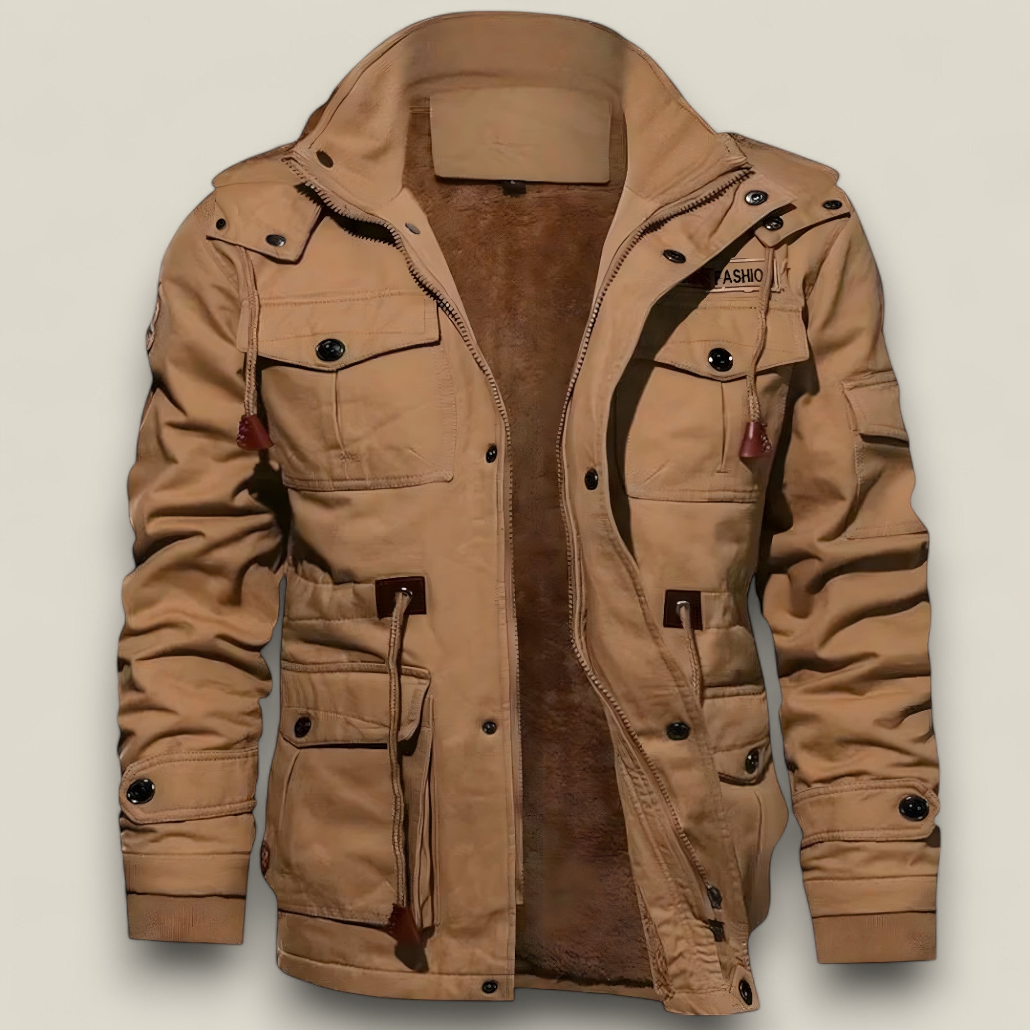 Stephen - Veste style parka tactique décontractée