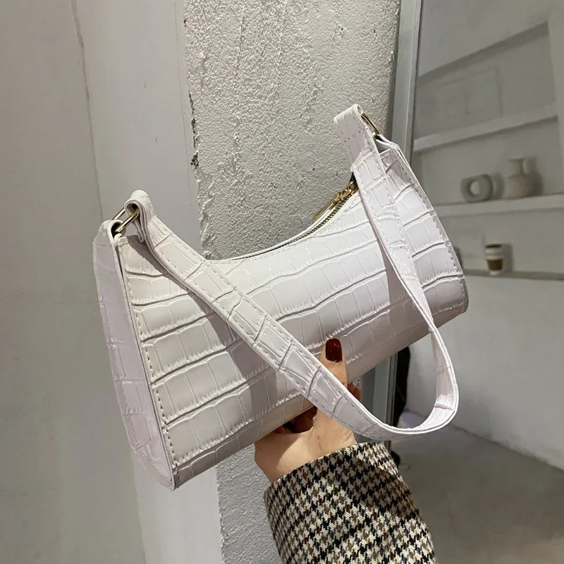 Sac à main Sophi en cuir alligator rétro