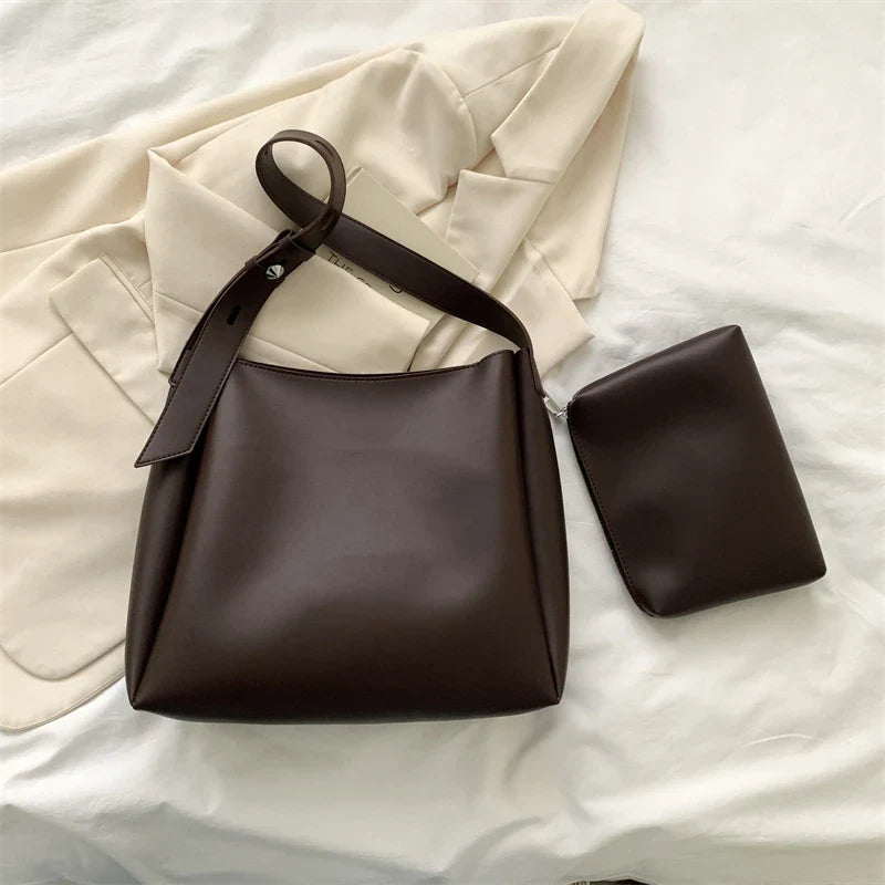 Sac fourre-tout en cuir tendance pour femmes