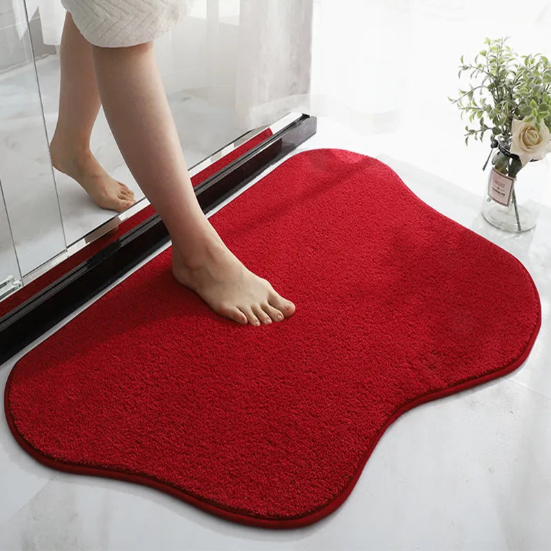 WhimsiMat - Tapis en microfibre en forme irrégulière