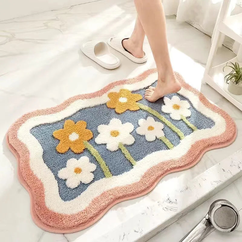 Tapis de salle de bain antidérapant Blomstebløv