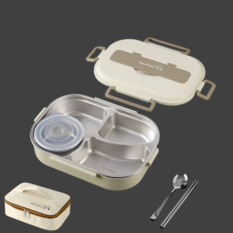 HeatMate - Ensemble de boîtes à lunch en acier inoxydable