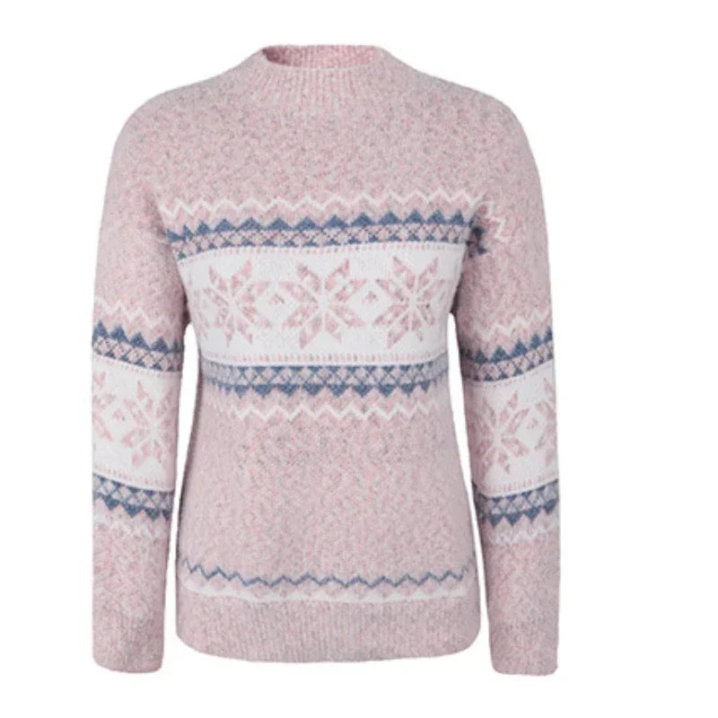 Ariana - Pull surdimensionné à motif neige