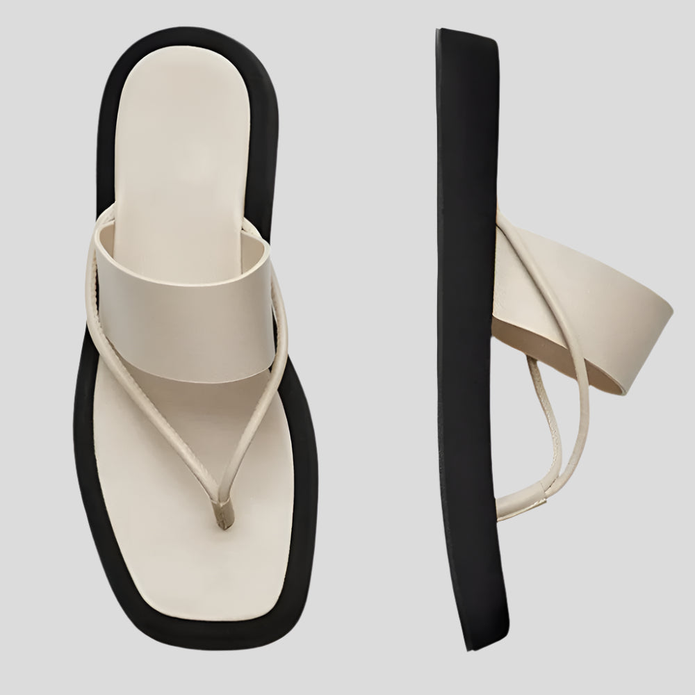 Mariani Dame Mules à semelles épaisses – Confort élégant pour les journées d'été