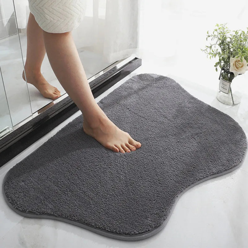 WhimsiMat - Tapis en microfibre en forme irrégulière