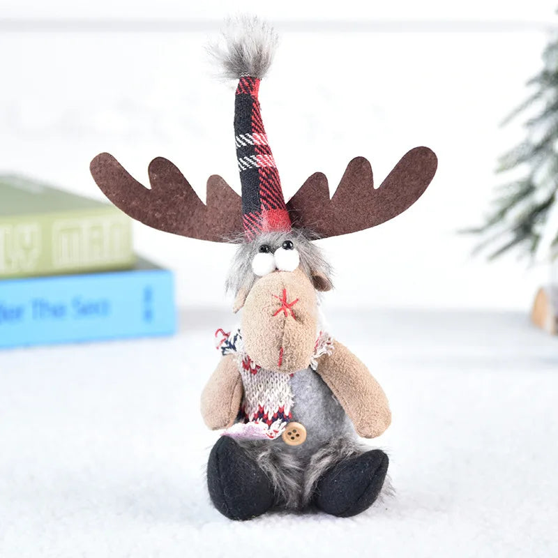 Ornements en peluche de Noël faits main