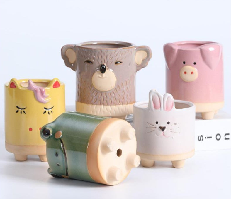 AniPot - Pots de fleurs en forme d'animaux mignons