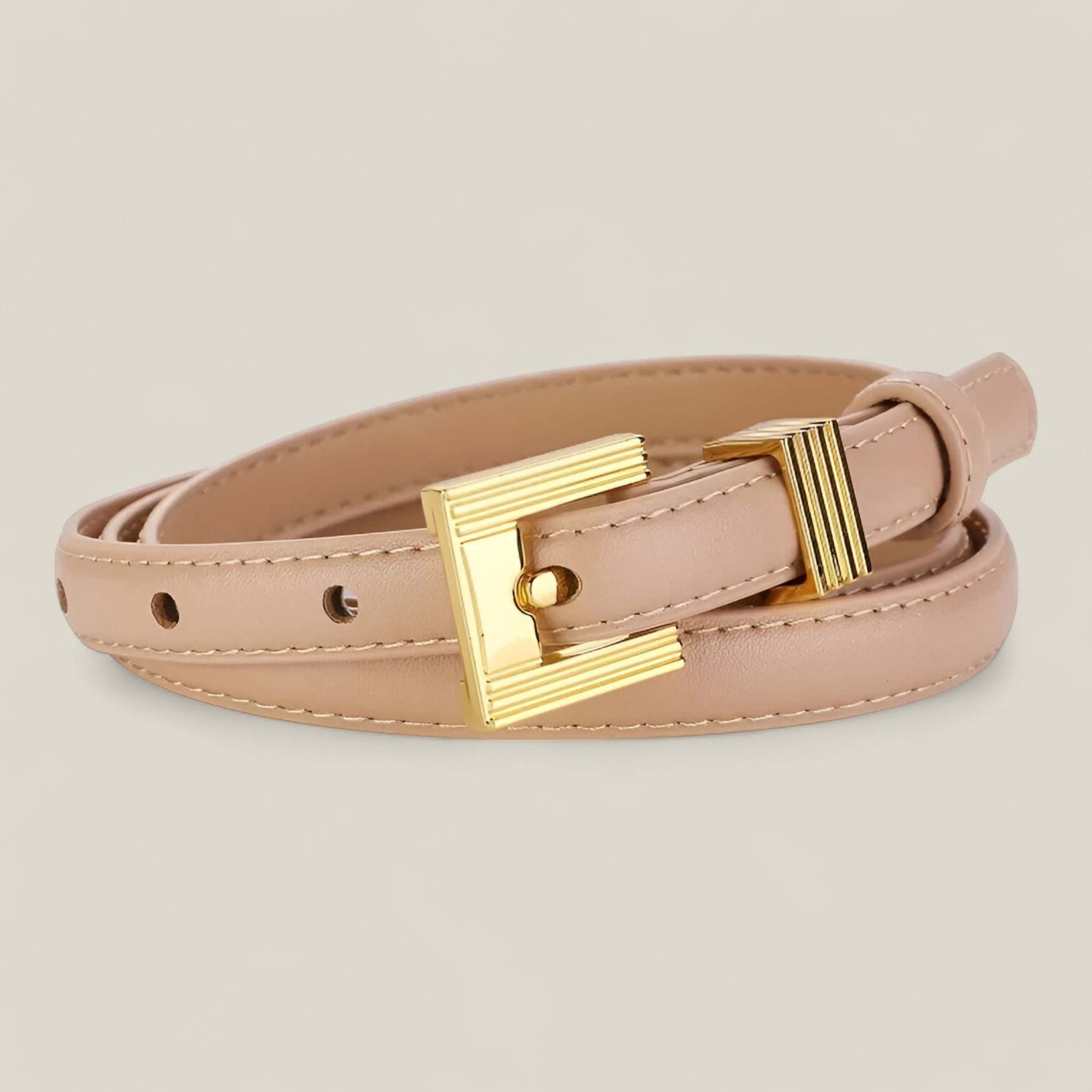 Elsie - Ceinture fine minimaliste et lisse