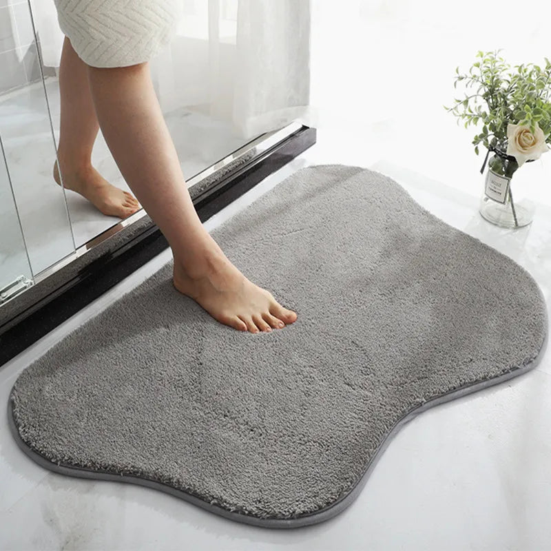 WhimsiMat - Tapis en microfibre en forme irrégulière