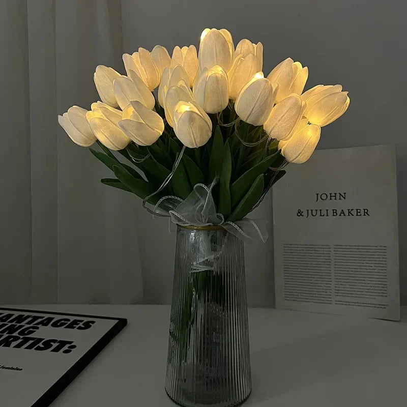 TulipGlow - Lampe de nuit tulipe LED portative