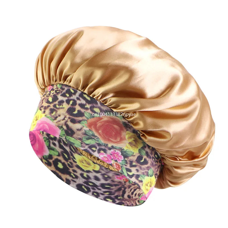 Estella - Cape en satin fleuri élégant pour la protection des cheveux et la beauté