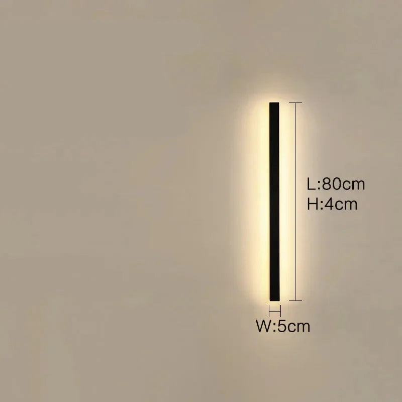 Lunor Moderne Applique Murale Extérieure Linéaire – Métal & Acrylique pour Terrasse & Entrée