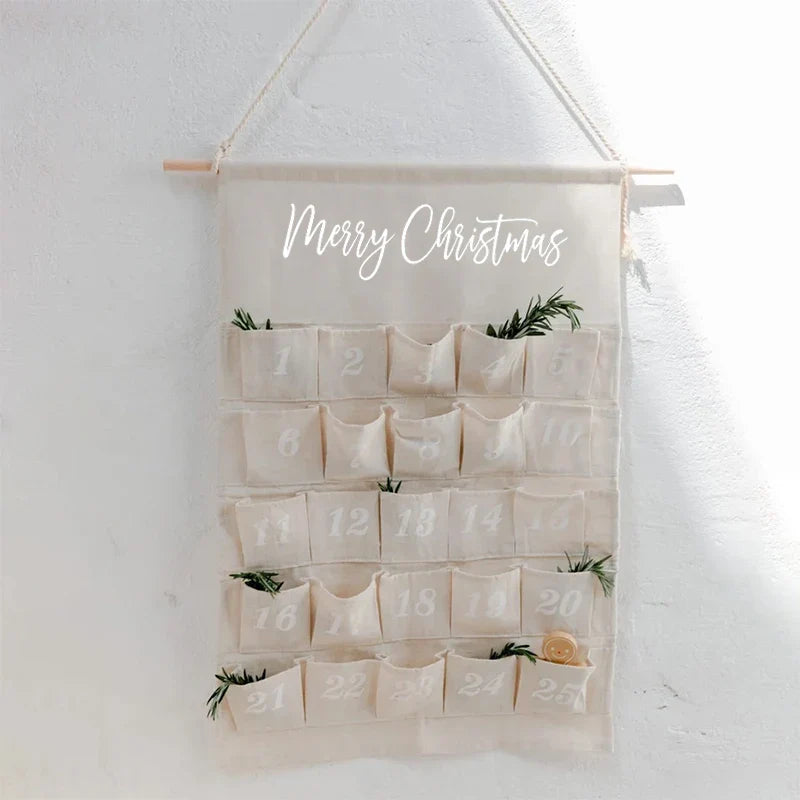 Calendrier de l'Avent accroché au mur Décoration intérieure