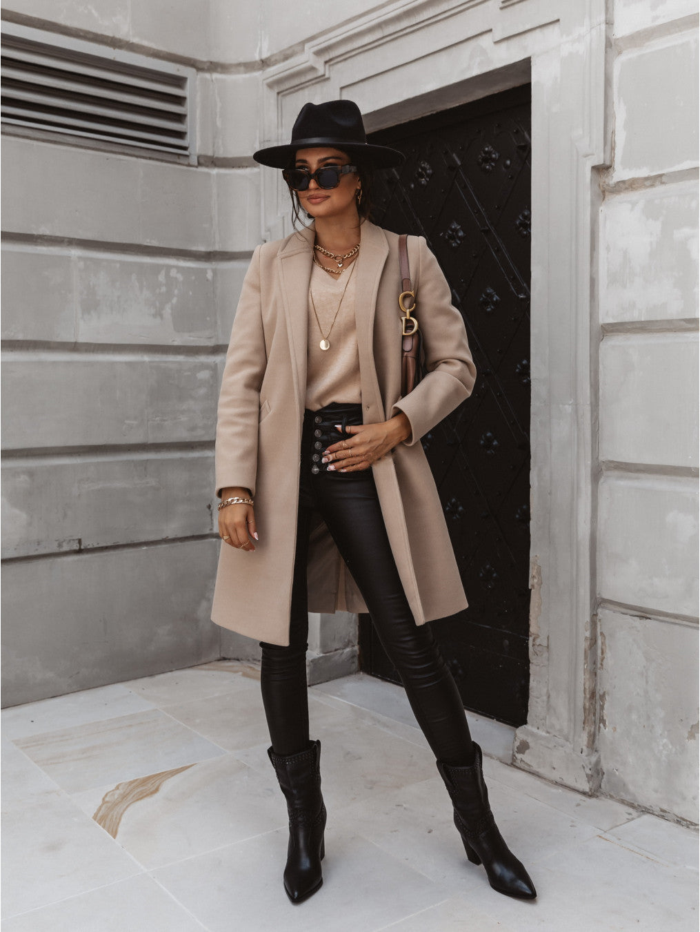 Manteau long classique Elena