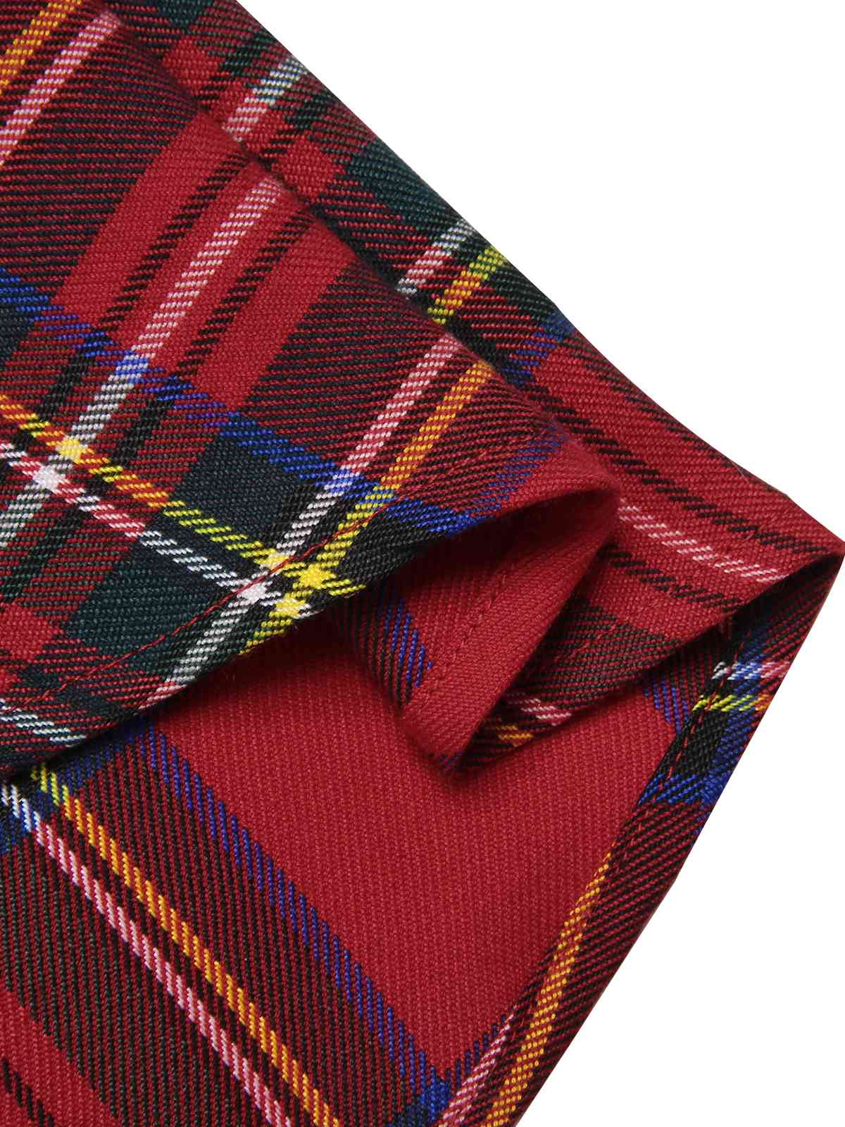 Robe à carreaux décolletée à épaule dégagée Venus rétro juillet