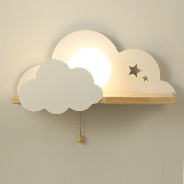 DreamCloud - Hyggelys avec lampe murale à étagère fonctionnelle
