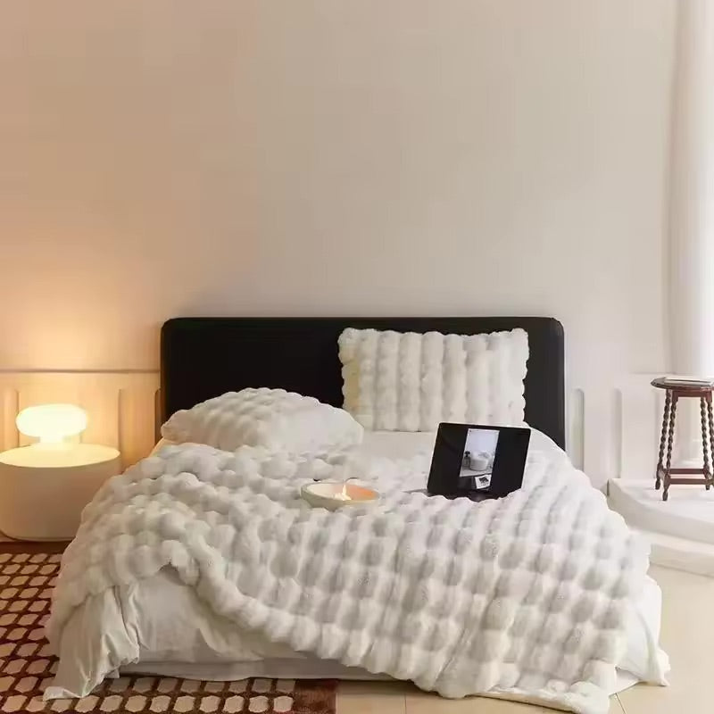 CloudNine - Ensemble de tapis en peluche et de coussins