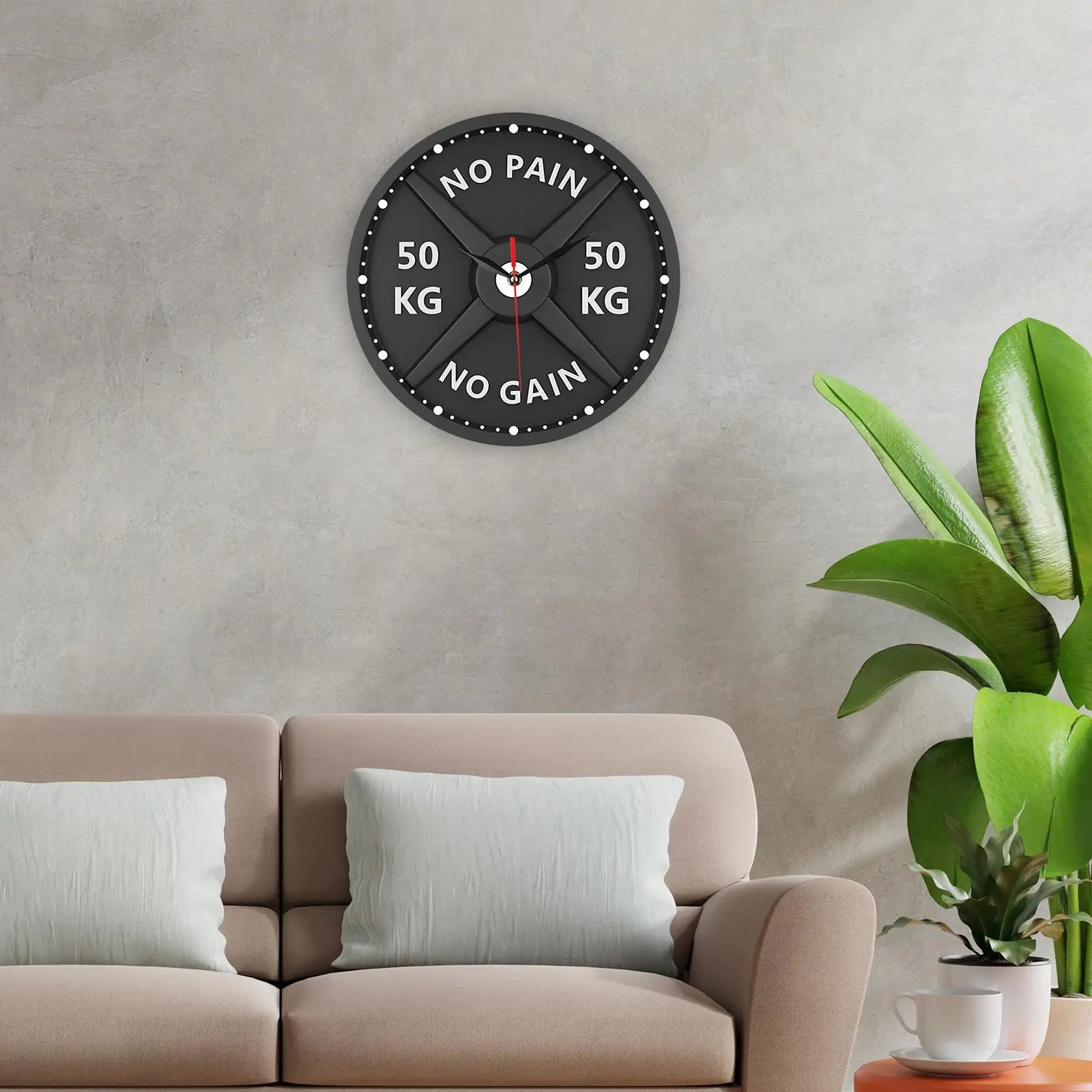 MotionTime Horloge Mural Élégant – Parfait pour un Environnement d'Entraînement Motivant