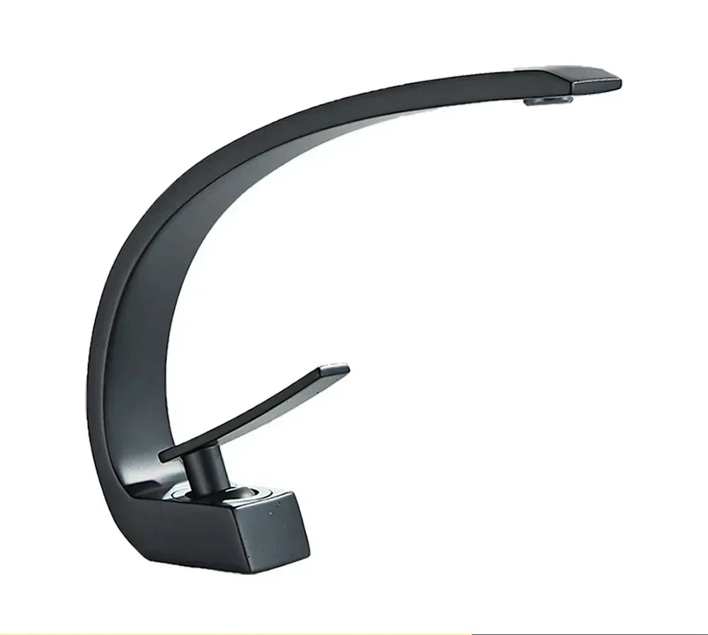 VandGlans - Robinet de salle de bain mural élégant avec une seule poignée