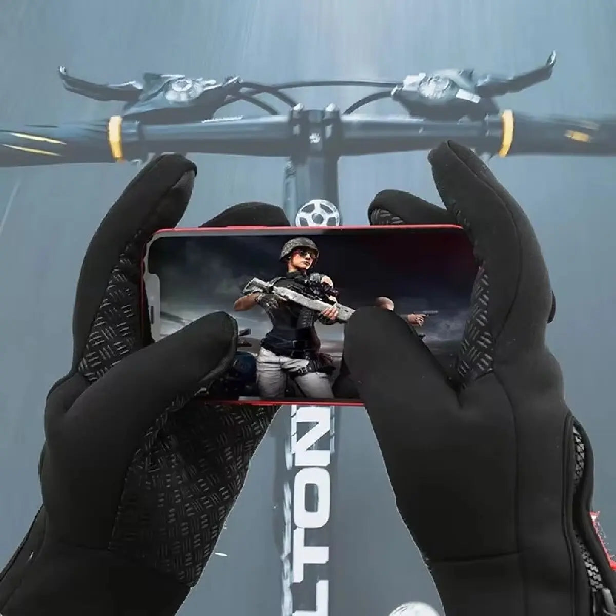 Gants tactiles d'hiver - Gants chauds pour le cyclisme, la conduite et les activités de plein air