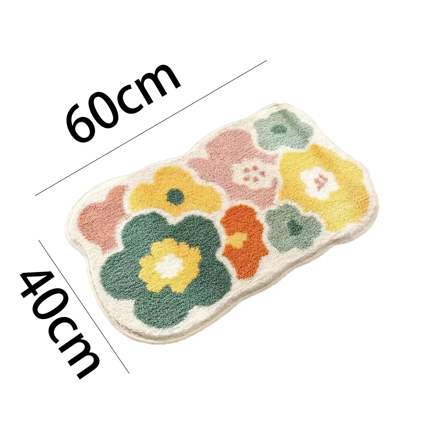 Tapis de salle de bain antidérapant Blomstebløv