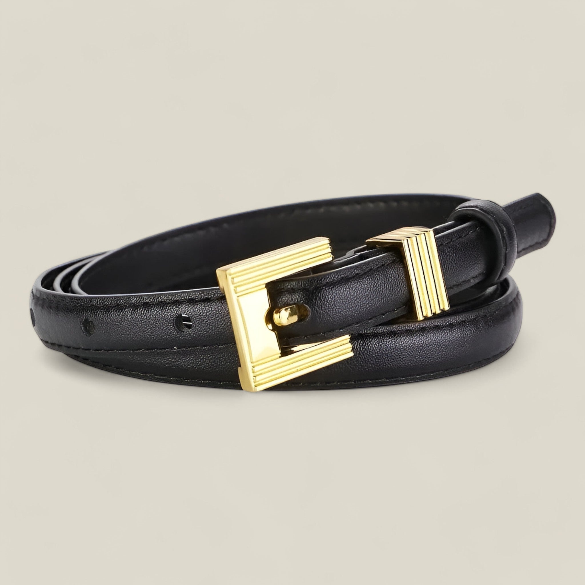 Elsie - Ceinture fine minimaliste et lisse