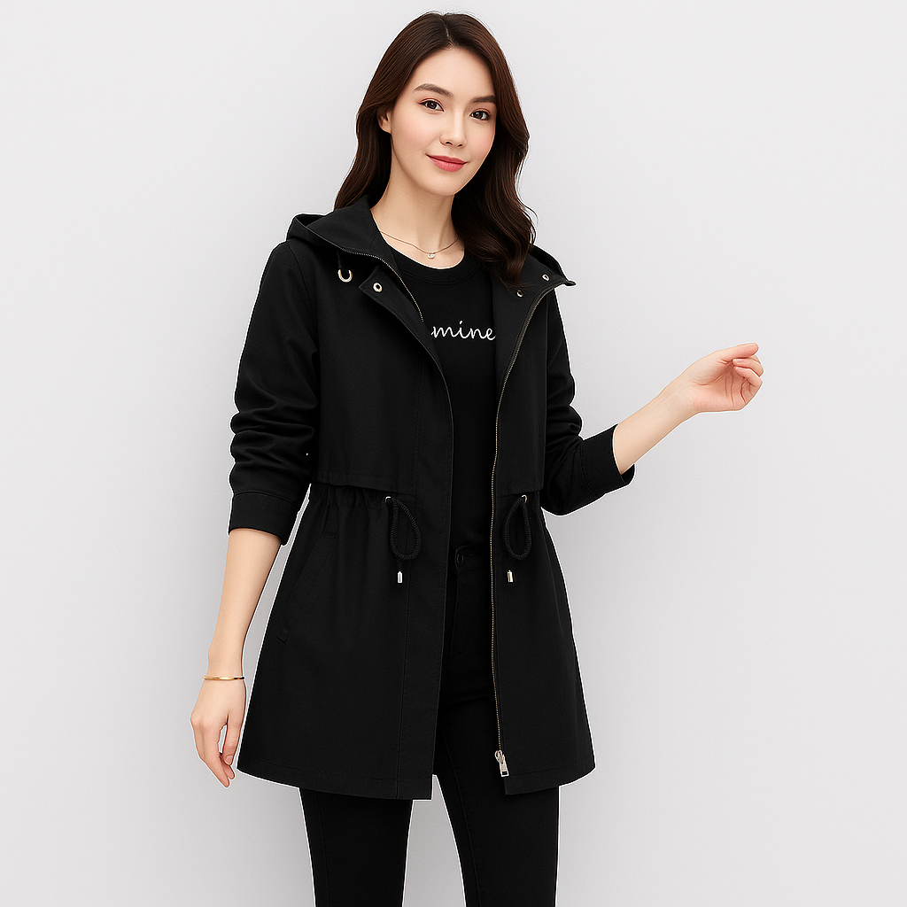 Savanna | Trench-coat élégant à capuche