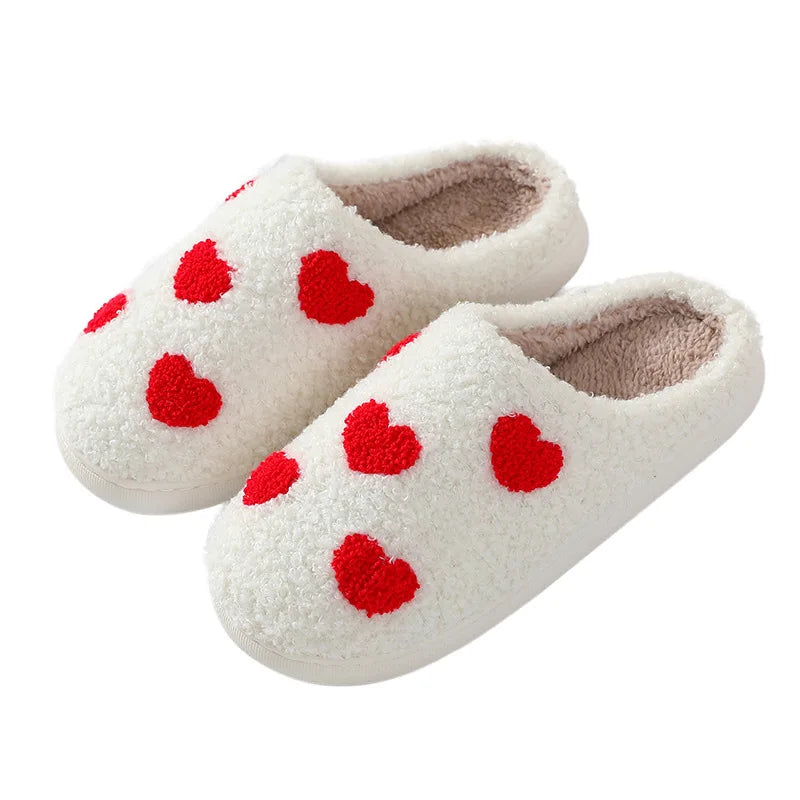 WhimsiWarm - Chaussons brodés en peluche pour femme