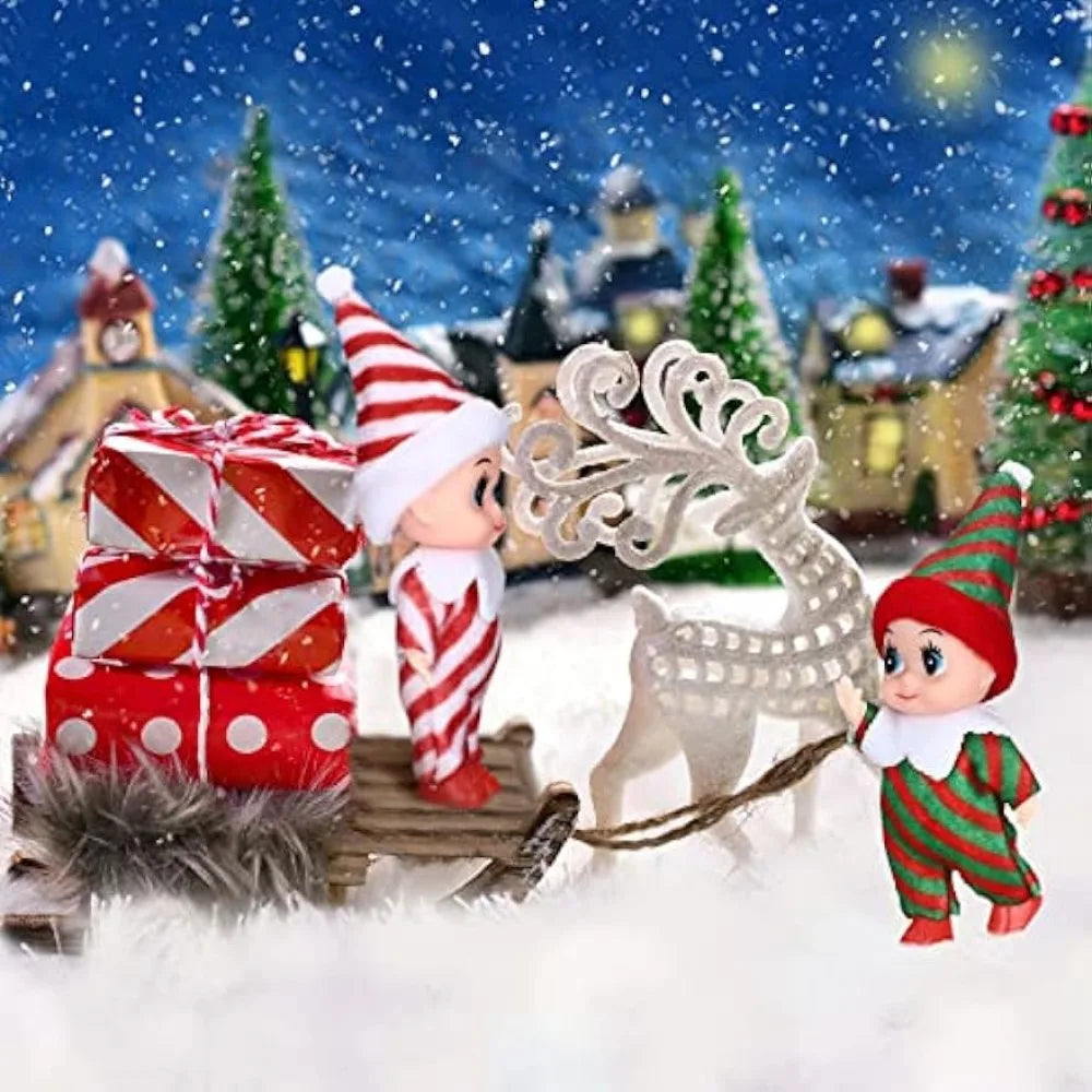 Poupées jumelles elfes miniatures