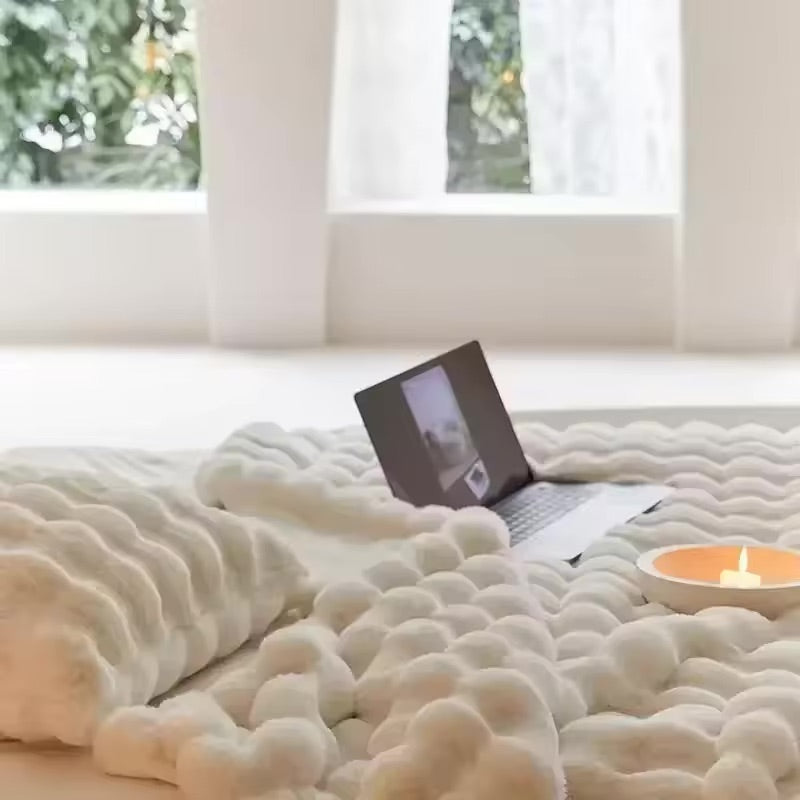 CloudNine - Ensemble de tapis en peluche et de coussins