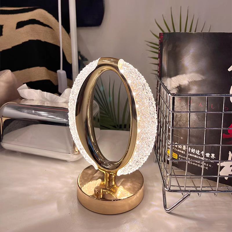 StarGlow - Lampe de table rechargeable en cristal